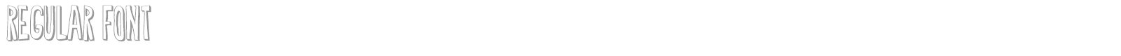 Regular Font font preview